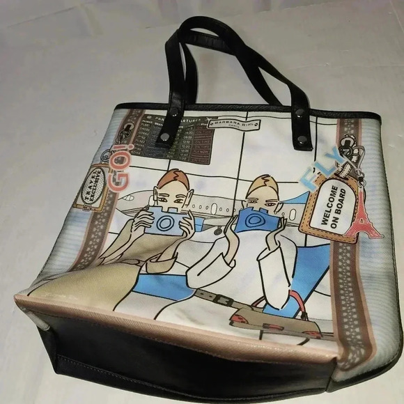 Barbara Rihl Paris Multicolred‎ Tote Bag - Picture 13 of 16